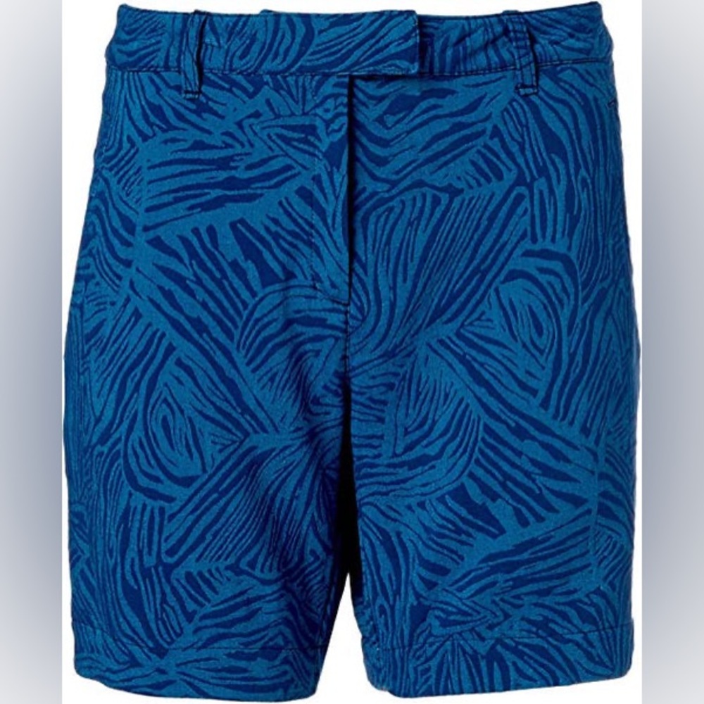 Lady Hagen Women's Paradise Found Blue Zebra Golf Shorts